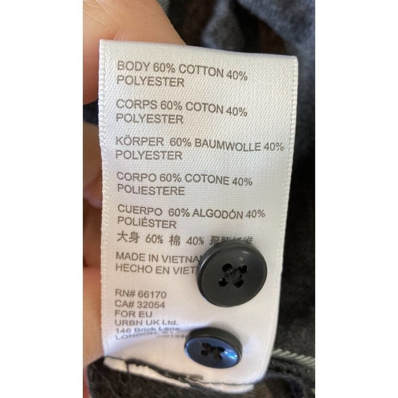 NWT Standard Cloth Button Up Shirt Size Small Men’s Black Long Sleeve MSRP $54 - Picture 7 of 10